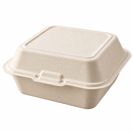 Bagasse Burger Box 6 Inch