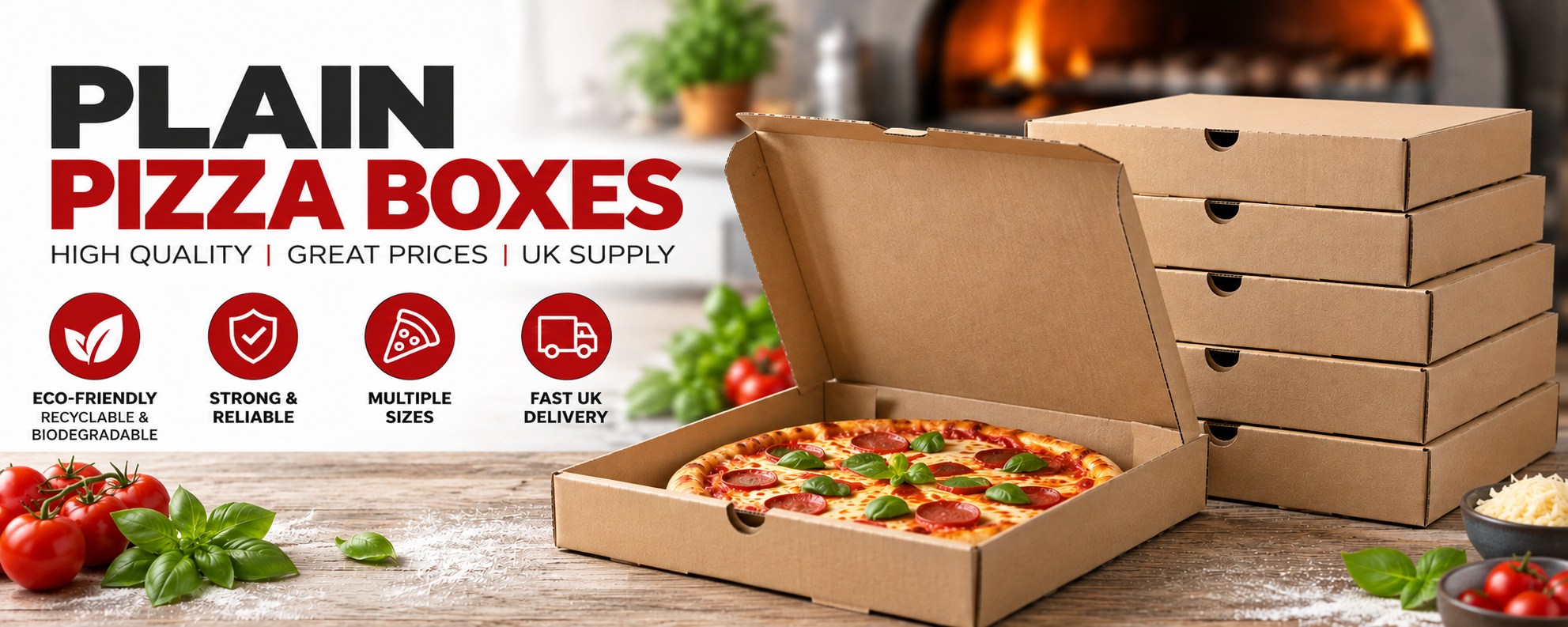 Plain Pizza Boxes - Pizza Box Factory